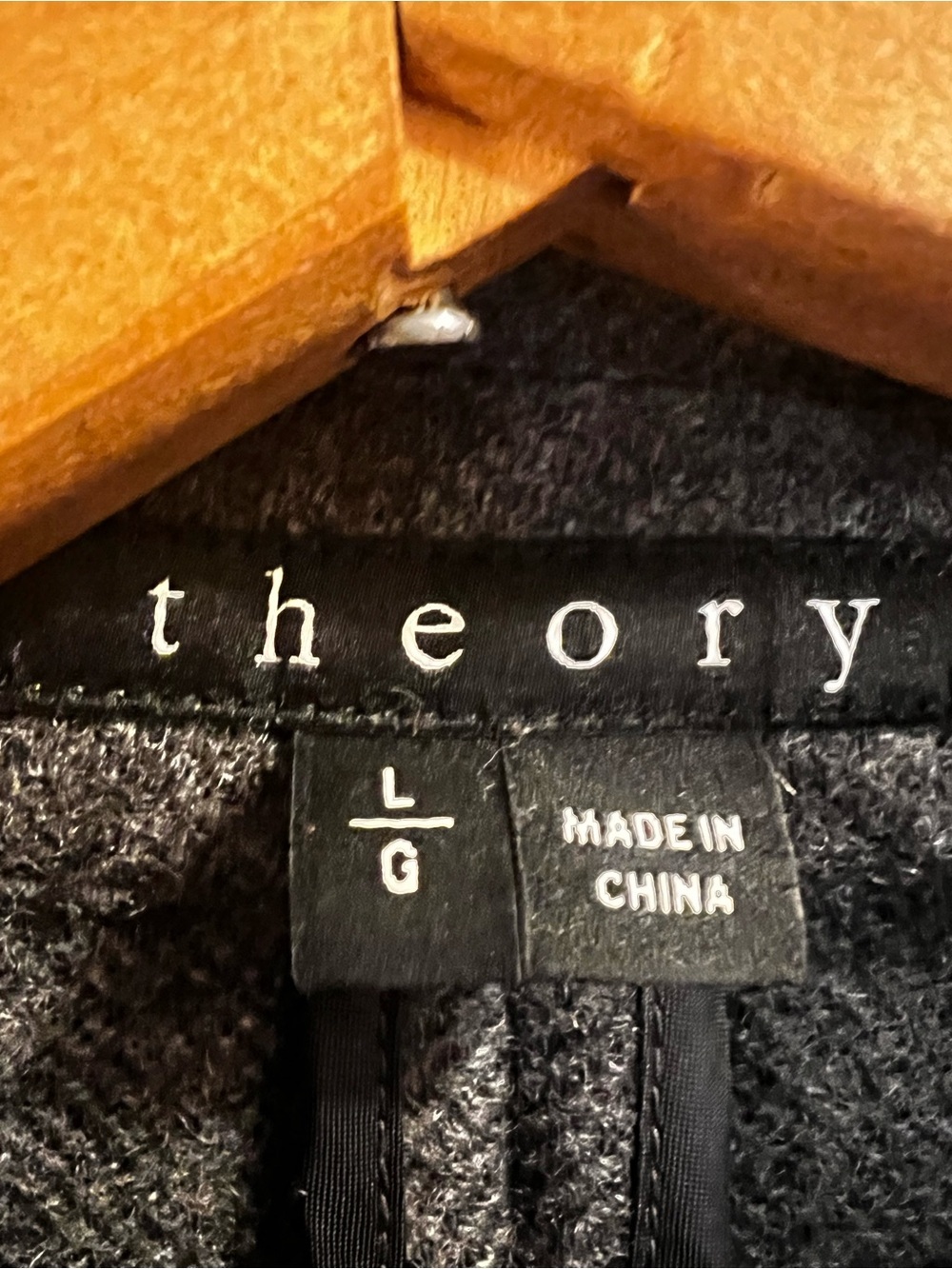 Theory Bolton Virgin Wool Double Breasted Long Coat Charcoal Large - Picture 4 of 12